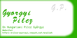 gyorgyi pilcz business card