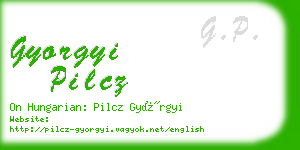 gyorgyi pilcz business card